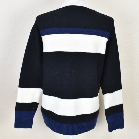 COS Knit Stripe V-Neck Wool Cardigan Sweater - S - Picture 6 of 11